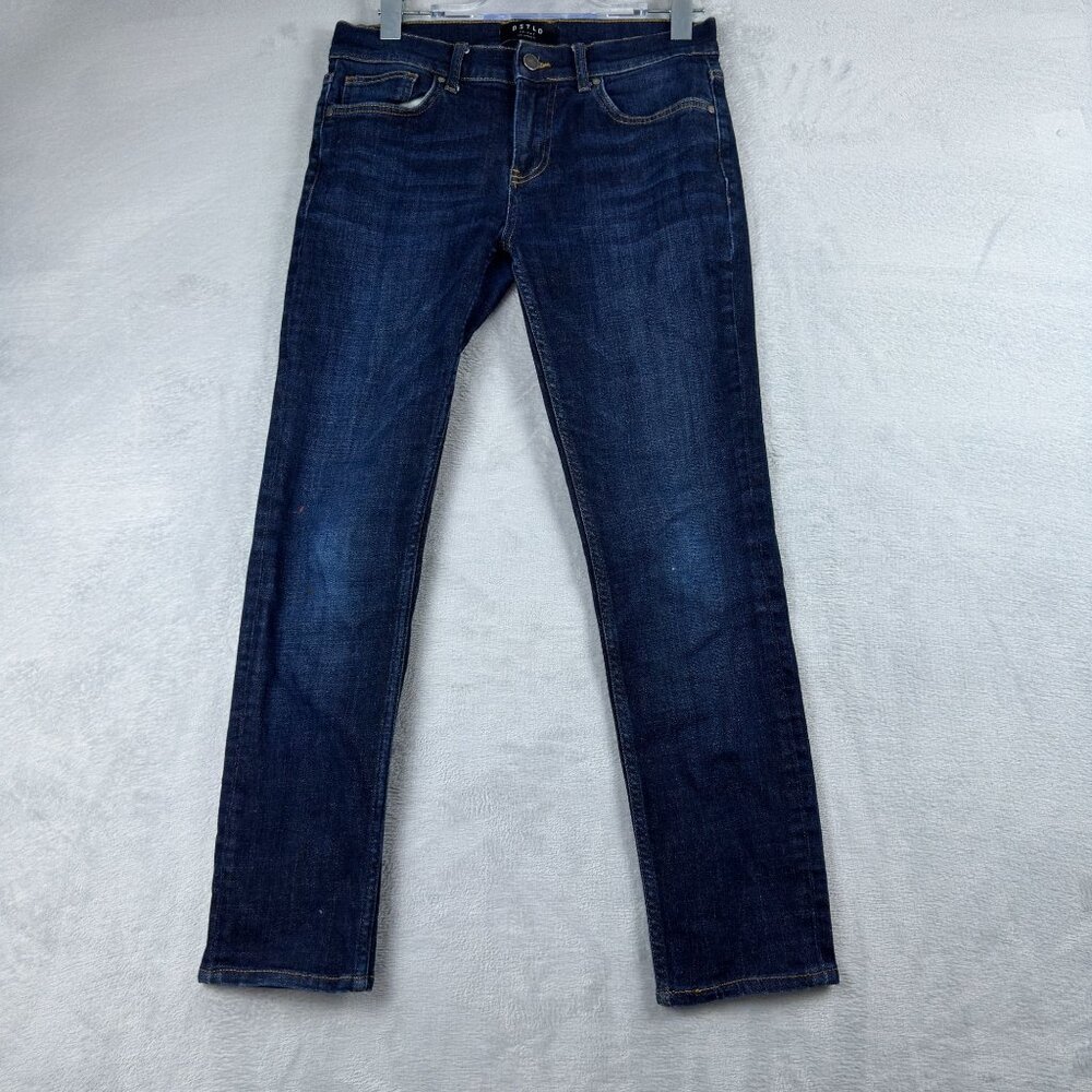 DSTLD Skinny Jeans Mens Size 30X32 Dark Wash Mid Rise Blue Five Pockets